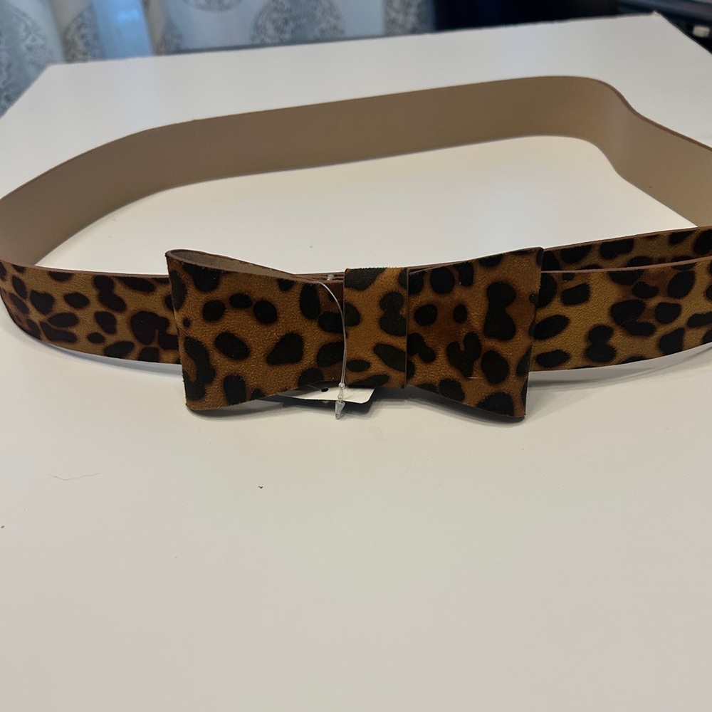 Leopard Print Bow Belt from Torrid